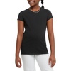 Hanes Girls’ Cotton T-Shirts, Essential Girls’ Tees, Cotton Shirts for Girls, 2-Pack(Ebony)
