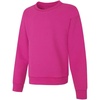 Hanes Girls EcoSmart Crewneck Sweatshirt, Soft Midweight Fleece Pullover for Girls(Amaranth)