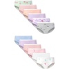 Hanes Girls’ Hanes Girls’ 20-pack Tagless Cotton Brief Panties(Purple  Pink  Flowers  Hearts  White  Stars  Green)