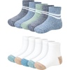 Hanes Toddler Ankle and Low Cut Socks, 12-Pack, Pure Comfort Socks for Infant & Toddler Girls and Boys – Organic Cotton Blend(White – 22 Pack)
