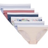 Hanes girls Originals Underwear, Stretch Cotton Boyshorts, Hipster, Bikini Panties, 6-pack(Blush Pink  Periwinkle  Tie-dye  Navy  Mauve)