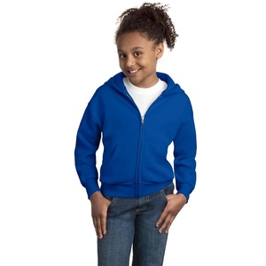 Hanes Big Boys’ Eco Smart Fleece Zip Hood, Black, Large(Deep Royal)