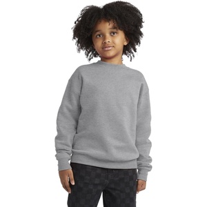 Hanes Boys’ EcoSmart Sweatshirt, Cotton Crewneck Pullover, Kids’ Fleece Sweatshirt(Light Steel)