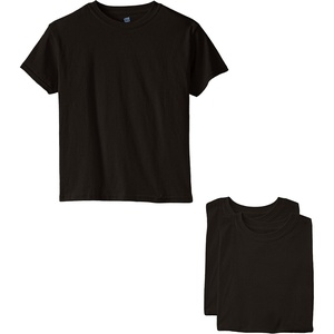 Hanes Boys Essentials Short Sleeve T-shirt Value Pack, 3 or 6-Pack(Black – 3 Pack)