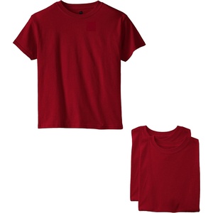 Hanes Boys Essentials Short Sleeve T-shirt Value Pack, 3 or 6-Pack(Deep Red – 3 Pack)