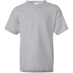Hanes Boys Essentials Short Sleeve T-shirt Value Pack, 3 or 6-Pack(Light Steel – 6 Pack)