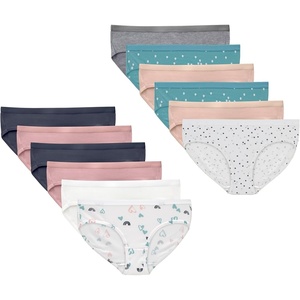 Hanes Girls’ And Toddlers Underwear, Stretch Cotton Panties, 12-pack, Briefs, Bikini and Hipsters for Girls(Grey  Pink  Nude  Grey  White  Dot Prints  Heart Print)