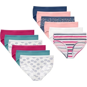 Hanes Girls’ And Toddlers Underwear, Stretch Cotton Panties, 12-pack, Briefs, Bikini and Hipsters for Girls(Pink  Teal  Navy  Floral Prints  Stripe Print)