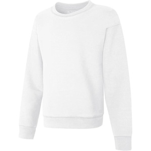 Hanes Girls EcoSmart Crewneck Sweatshirt, Soft Midweight Fleece Pullover for Girls(White)