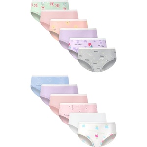 Hanes Girls’ Hanes Girls’ 20-pack Tagless Cotton Brief Panties(Purple  Pink  Flowers  Hearts  White  Stars  Green)