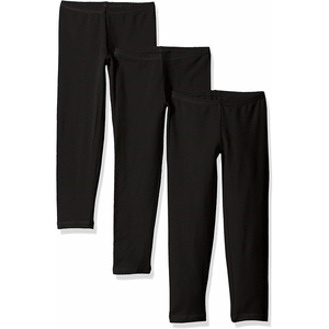 Hanes Girls’ Stretch Leggings Value Pack, 3-Pack(Black)