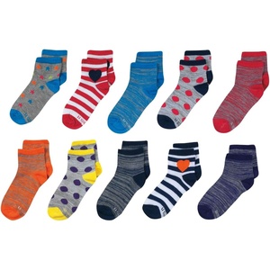 Hanes Girls’ White Ankle Socks Pack, Cushioned Socks, Uniform Socks for Girls, 10-pairs(Assorted)