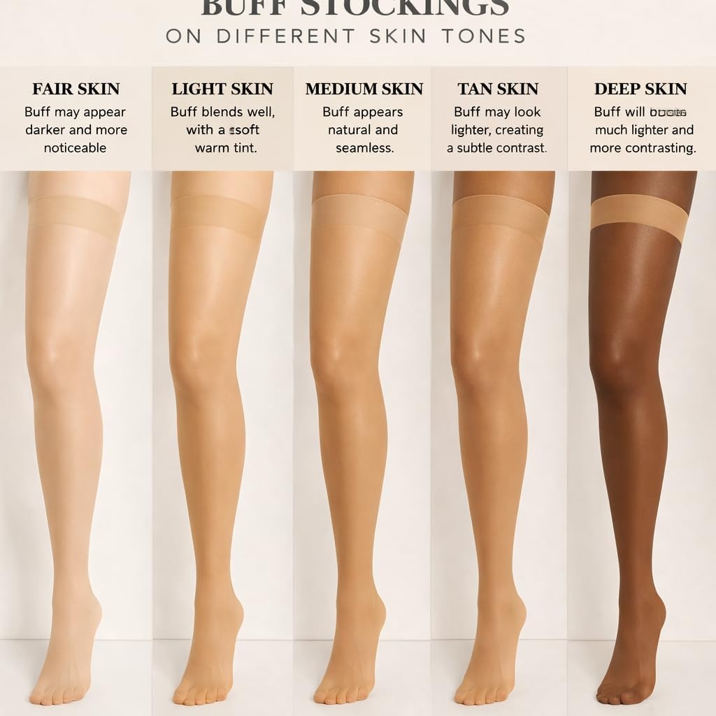 image:imageHanes Perfect Nudes Womens Ultra Sheer Flawless Foundation Finish for Legs Control Top Sheer Toe Run Resistant PantyhoseBuff
