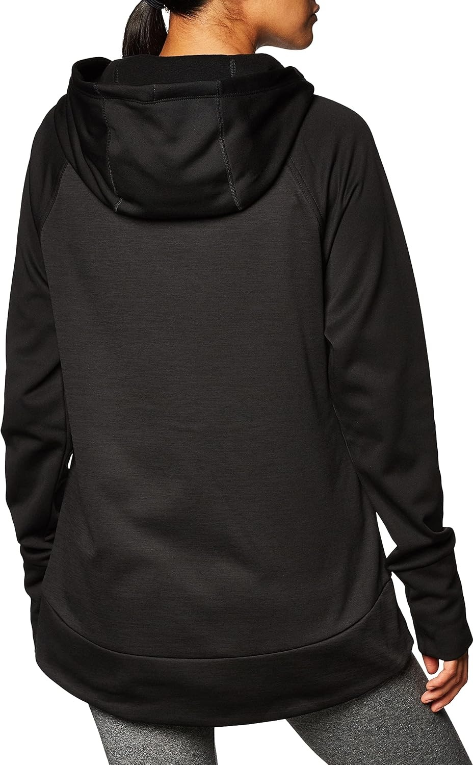 image:imageHanes Sport Womens Performance Fleece Pullover HoodieBlack SolidBlack Heather