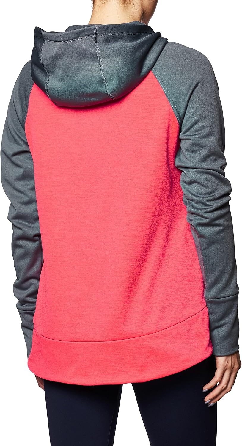 image:imageHanes Sport Womens Performance Fleece Pullover HoodieDada Grey SolidRazzle Pink Heather