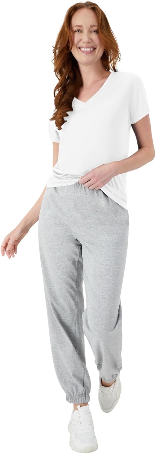 image:imageHanes Womens Athletic TShirt Cool DRI VNeck Performance TeeWhite 1 Pack
