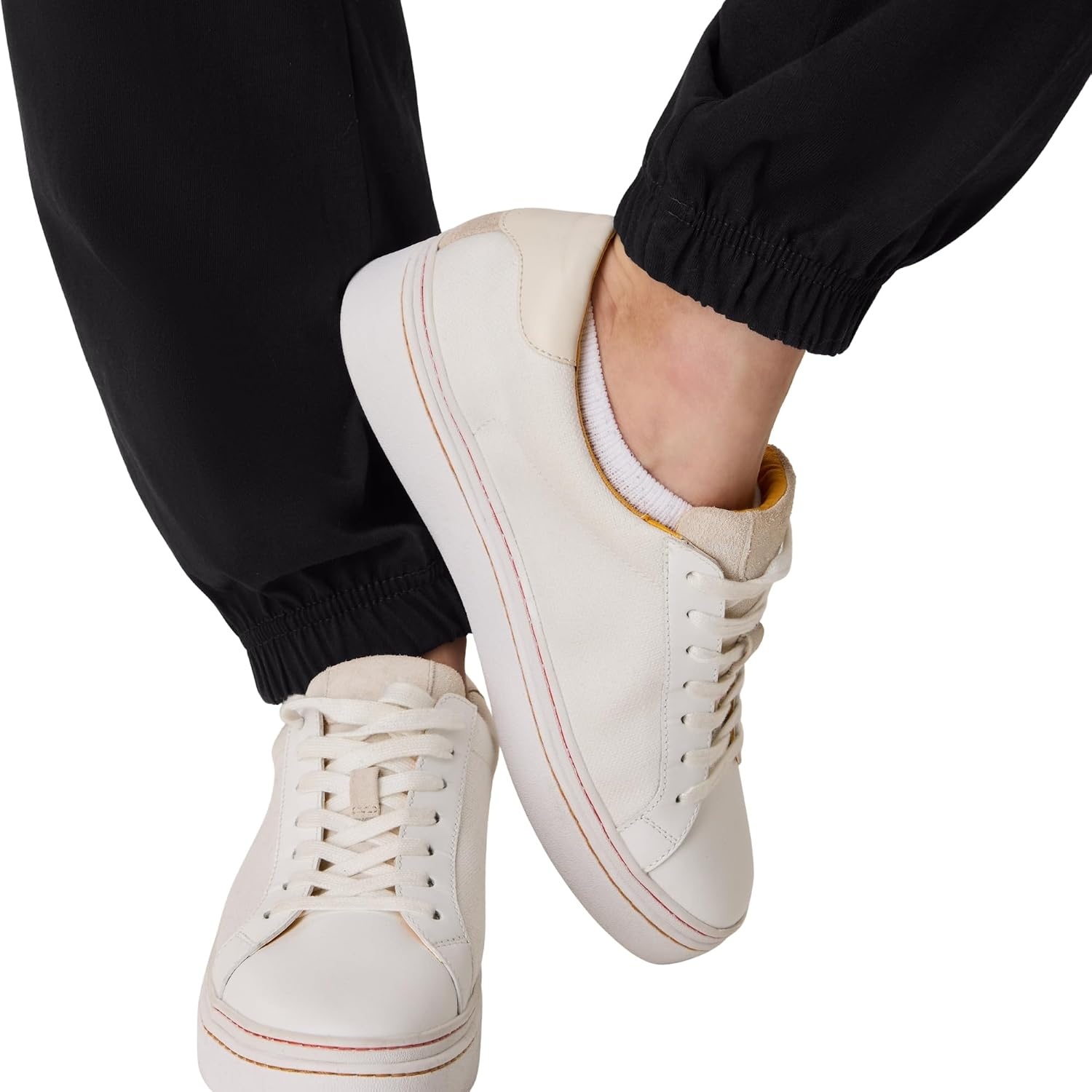 image:imageHanes Womens Essentials Cotton Joggers Jersey Drawstring Pants for WomenBlack