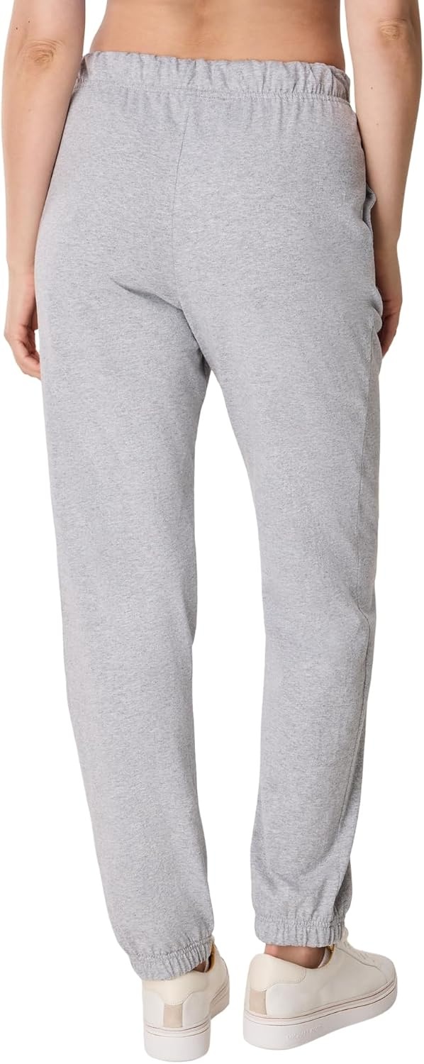 image:imageHanes Womens Essentials Cotton Joggers Jersey Drawstring Pants for WomenLight Steel