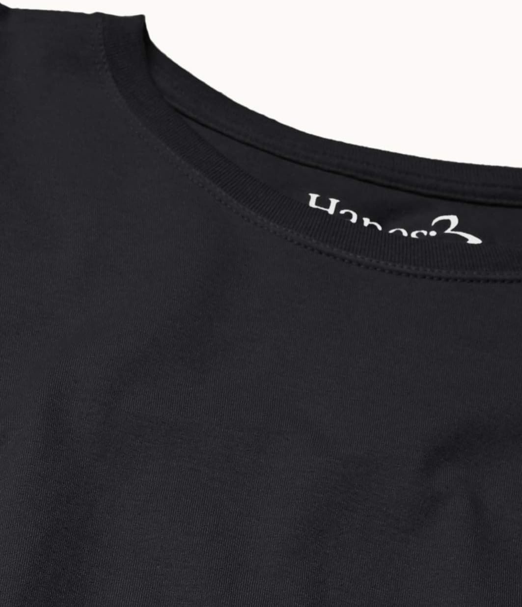 image:imageHanes Womens Long Sleeve Cotton TShirt Lightweight Crewneck and VNeck Tee for Women Modern FitEbony