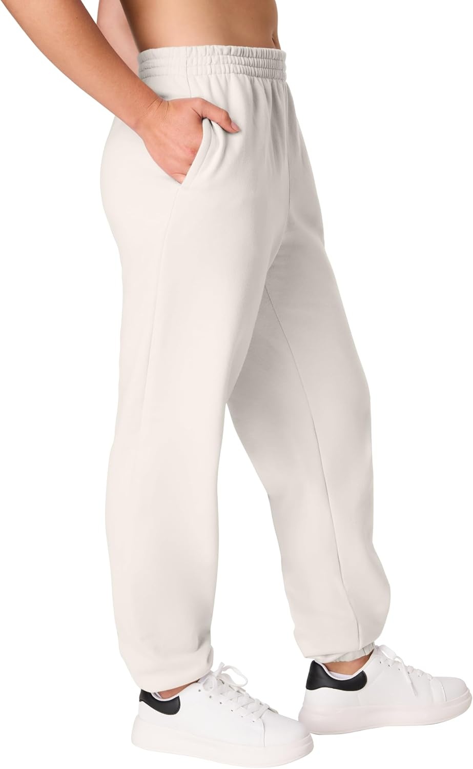 image:imageHanes Womens Originals Midweight Fleece Joggers Sweatpants with Pockets 30 PlusNatural
