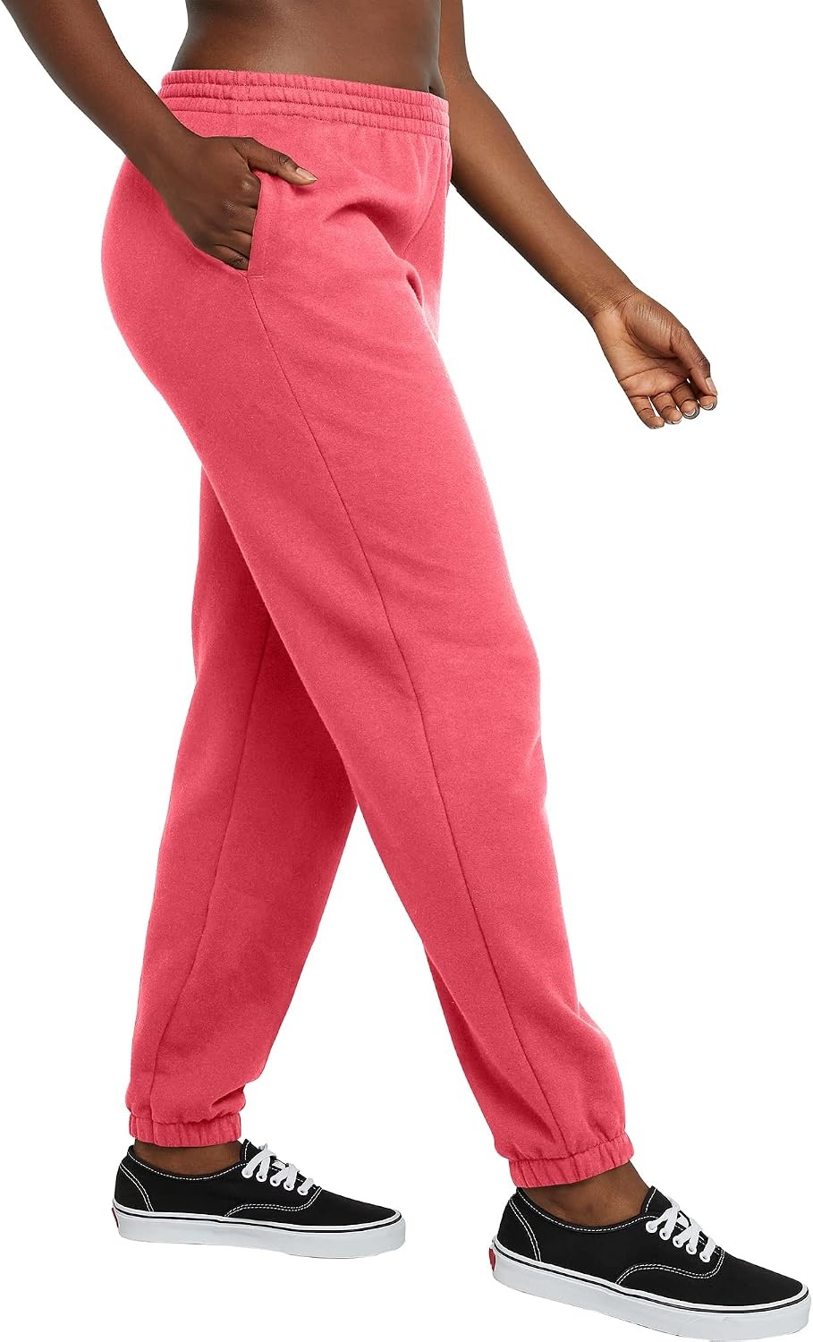 image:imageHanes Womens Originals Midweight Fleece Joggers Sweatpants with Pockets 30 PlusPinky Peach