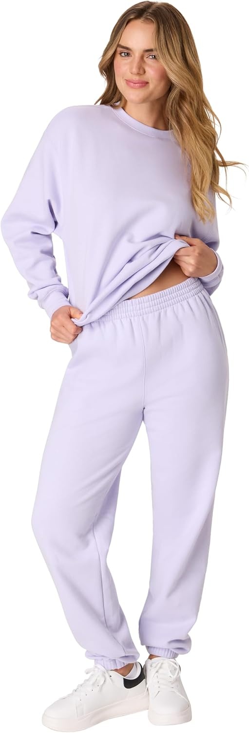 image:imageHanes Womens Originals Midweight Fleece Joggers Sweatpants with Pockets 30 PlusUrban Lilac