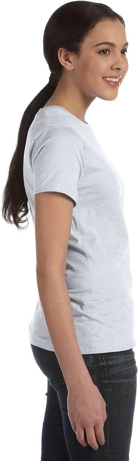 image:imageHanes Womens PerfectT Crewneck TShirt Lightweight Cotton Short Sleeve Tee for WomenAsh