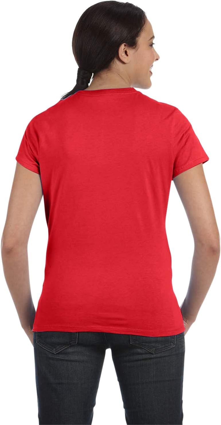 image:imageHanes Womens PerfectT Crewneck TShirt Lightweight Cotton Short Sleeve Tee for WomenAthletic Red