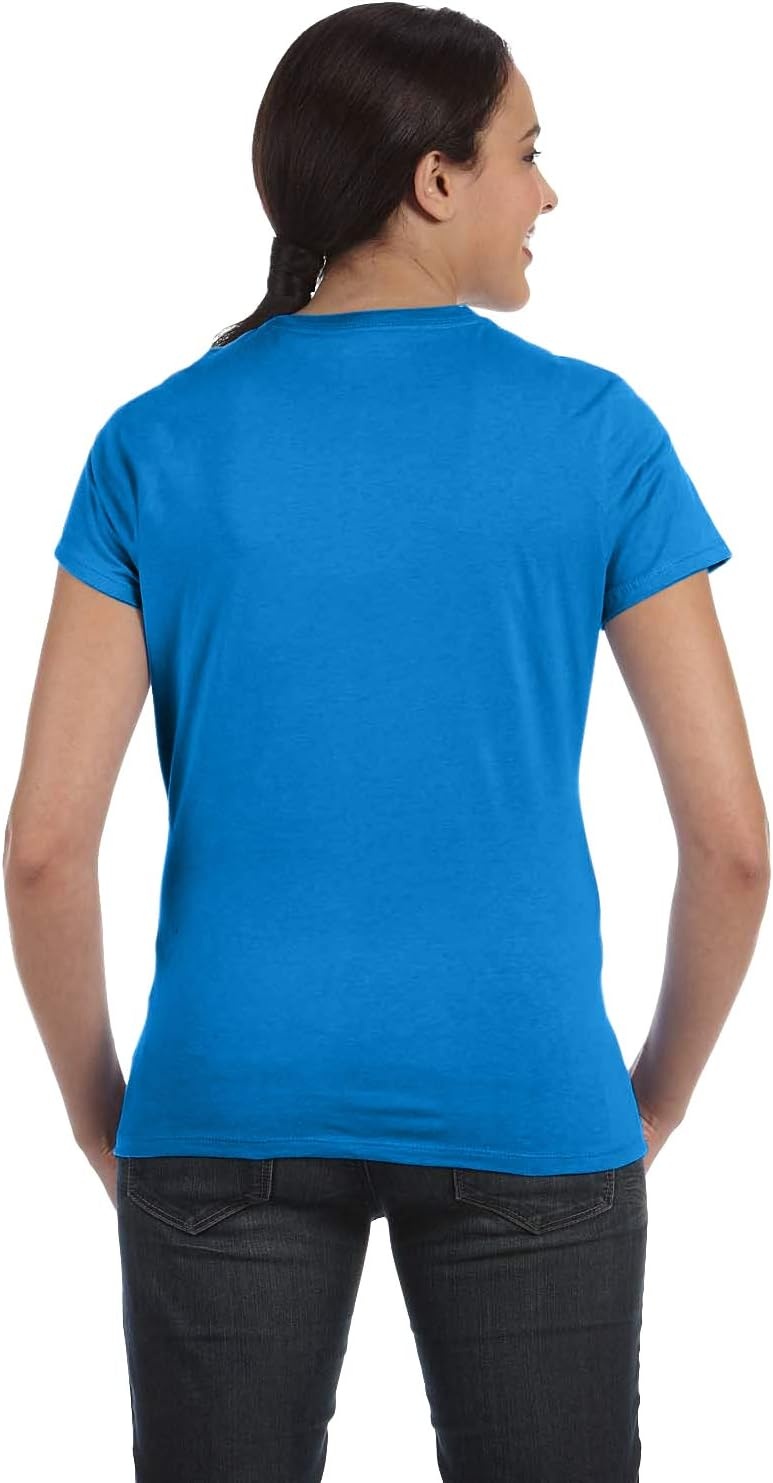 image:imageHanes Womens PerfectT Crewneck TShirt Lightweight Cotton Short Sleeve Tee for WomenBluebell Breeze