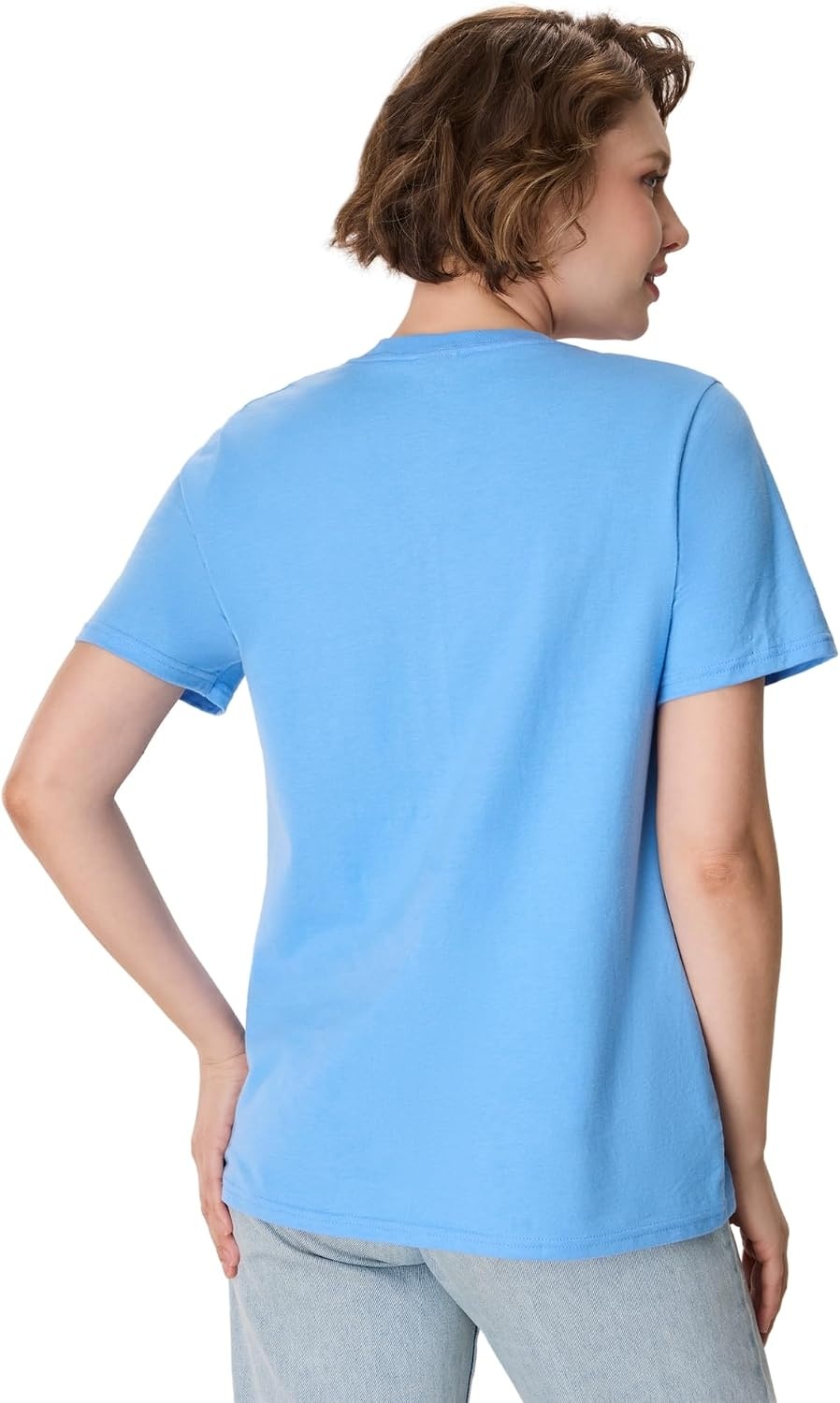 image:imageHanes Womens PerfectT Crewneck TShirt Lightweight Cotton Short Sleeve Tee for WomenCarolina Blue