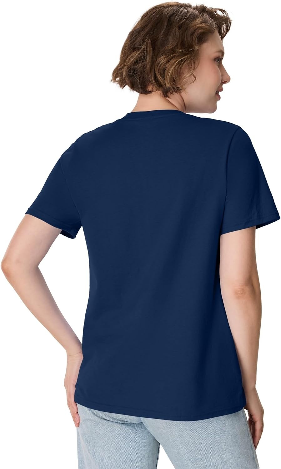 image:imageHanes Womens PerfectT Crewneck TShirt Lightweight Cotton Short Sleeve Tee for WomenNavy