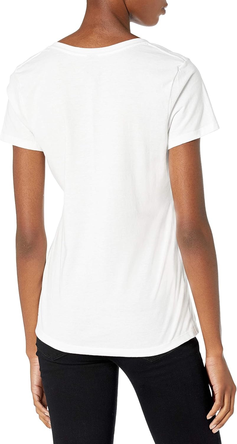 image:imageHanes Womens PerfectT Vneck Tshirt Cotton Short Sleeve Tee for Women 1 or 2PackWhite