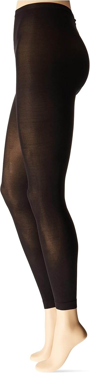 image:imageHanes Womens Script Footless Tights with XTemp Technology Same to Waist BlackBlack