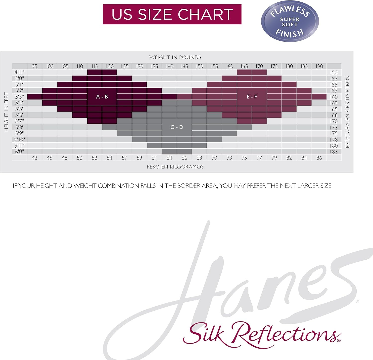 image:imageHanes Womens Silk Reflections Control Top Sheer Toe Silky Sheer High Waisted PantyhoseBarely There
