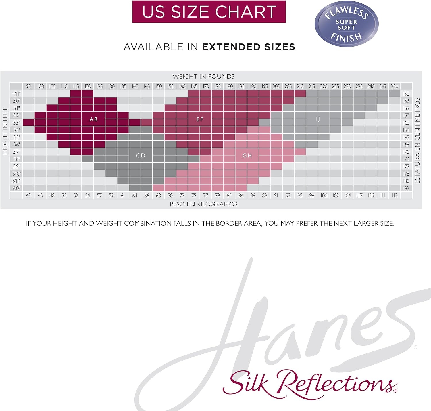 image:imageHanes Womens Silk Reflections Pantyhose Silky Sheer Control Top Reinforced ToeQuicksilver