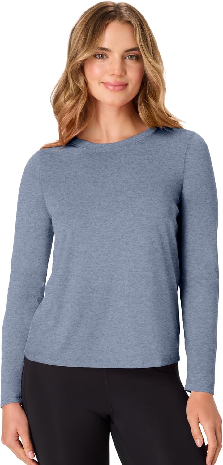 image:imageHanes Womens Sport Cool Dri Performance Long Sleeve TShirtBlack Grey Heather Navy Heather Charcoal