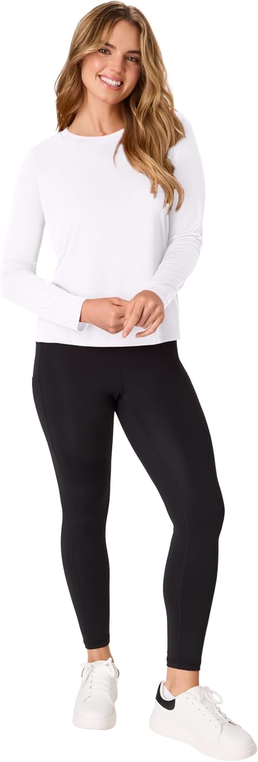 image:imageHanes Womens Sport Cool Dri Performance Long Sleeve TShirtBlackWhite 4 Pack