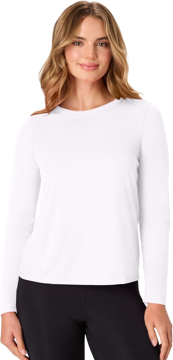 image:imageHanes Womens Sport Cool Dri Performance Long Sleeve TShirtBlackWhitePinkBlue 4 Pack