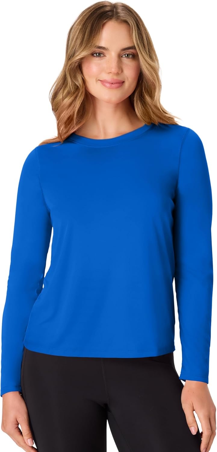 image:imageHanes Womens Sport Cool Dri Performance Long Sleeve TShirtBlackWhitePinkBlue 4 Pack