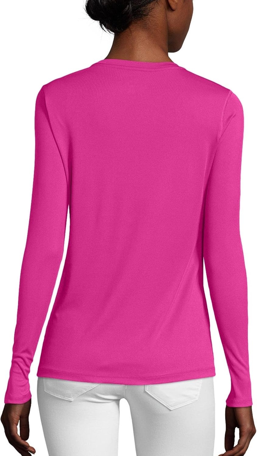 image:imageHanes Womens Sport Cool Dri Performance Long Sleeve TShirtFresh Berry
