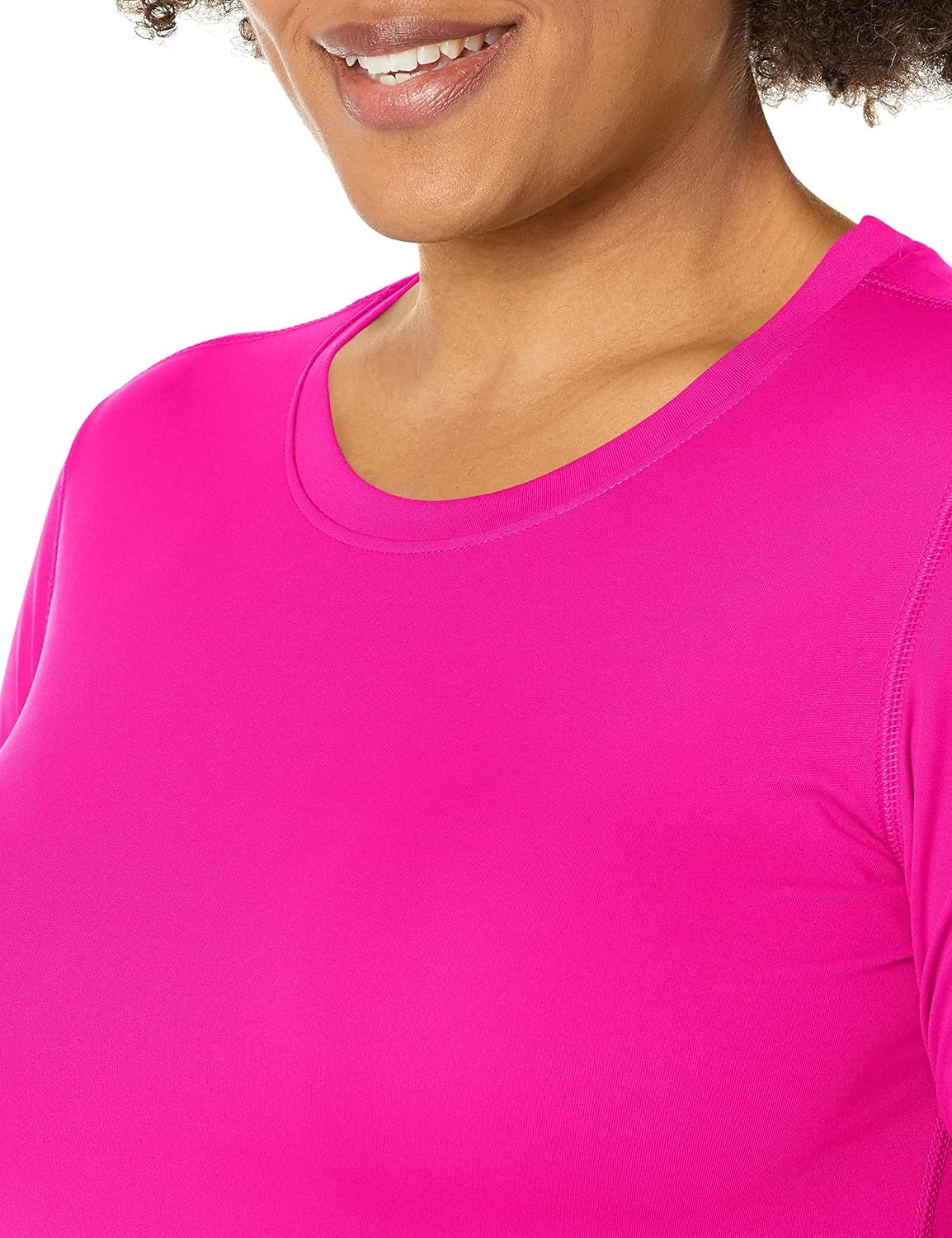 image:imageHanes Womens Sport Cool Dri Performance Long Sleeve TShirtFresh Berry