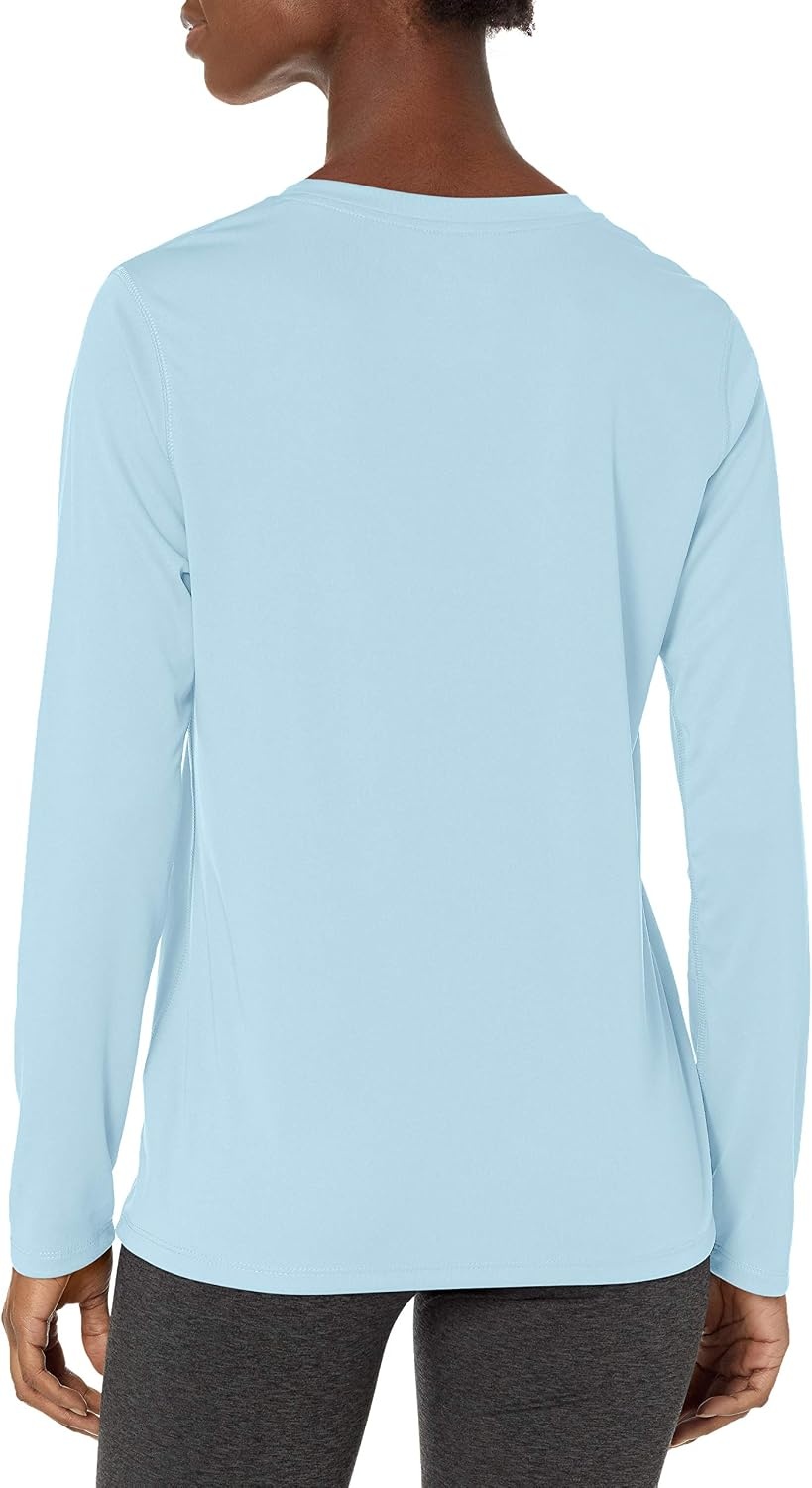 image:imageHanes Womens Sport Cool Dri Performance Long Sleeve TShirtLight Blue