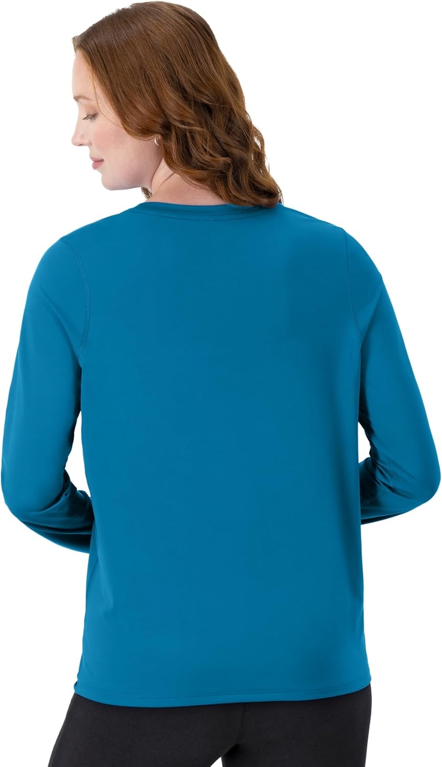 image:imageHanes Womens Sport Cool Dri Performance Long Sleeve TShirtUnderwater Blue