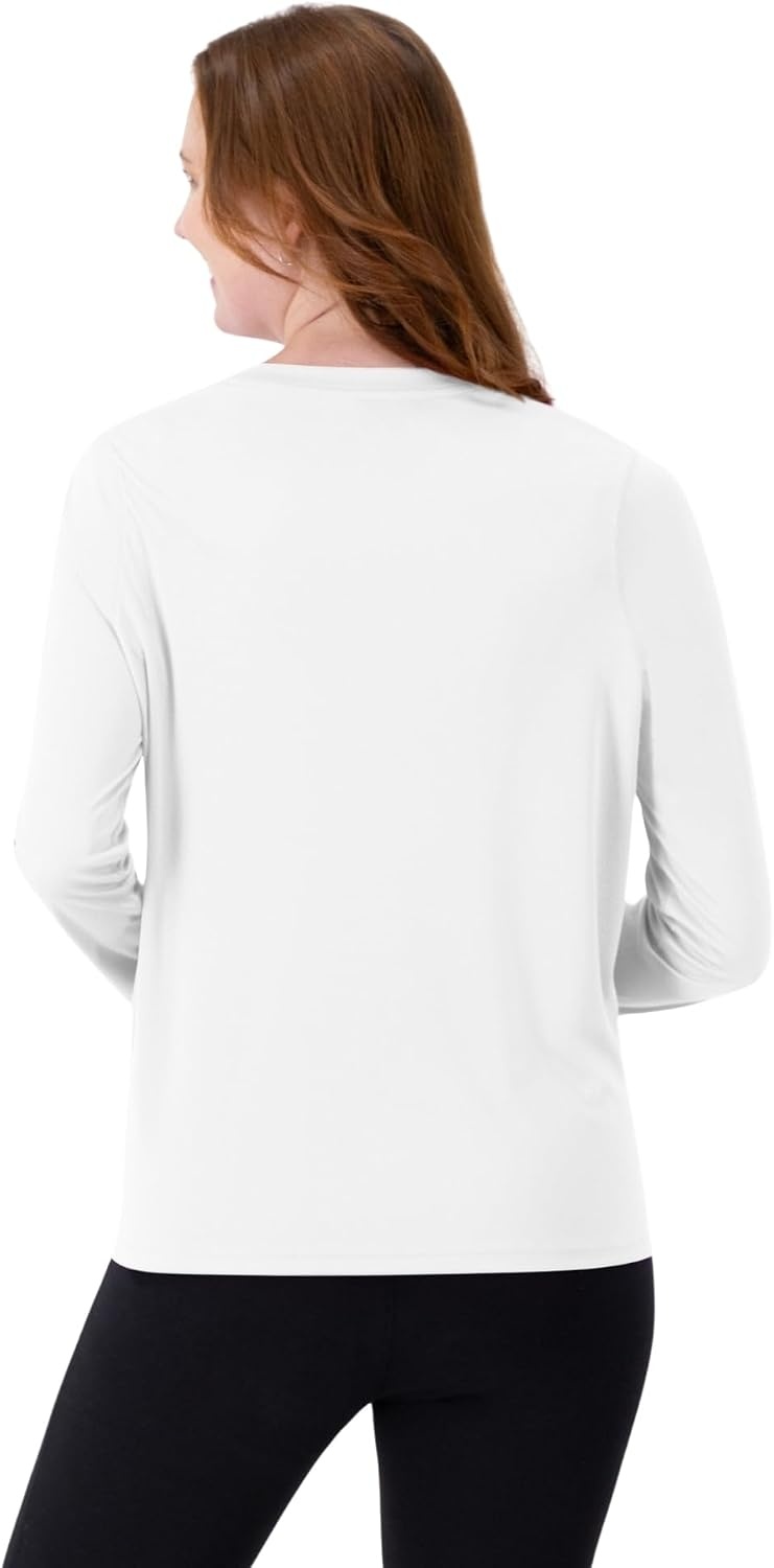 image:imageHanes Womens Sport Cool Dri Performance Long Sleeve TShirtWhite 1 Pack