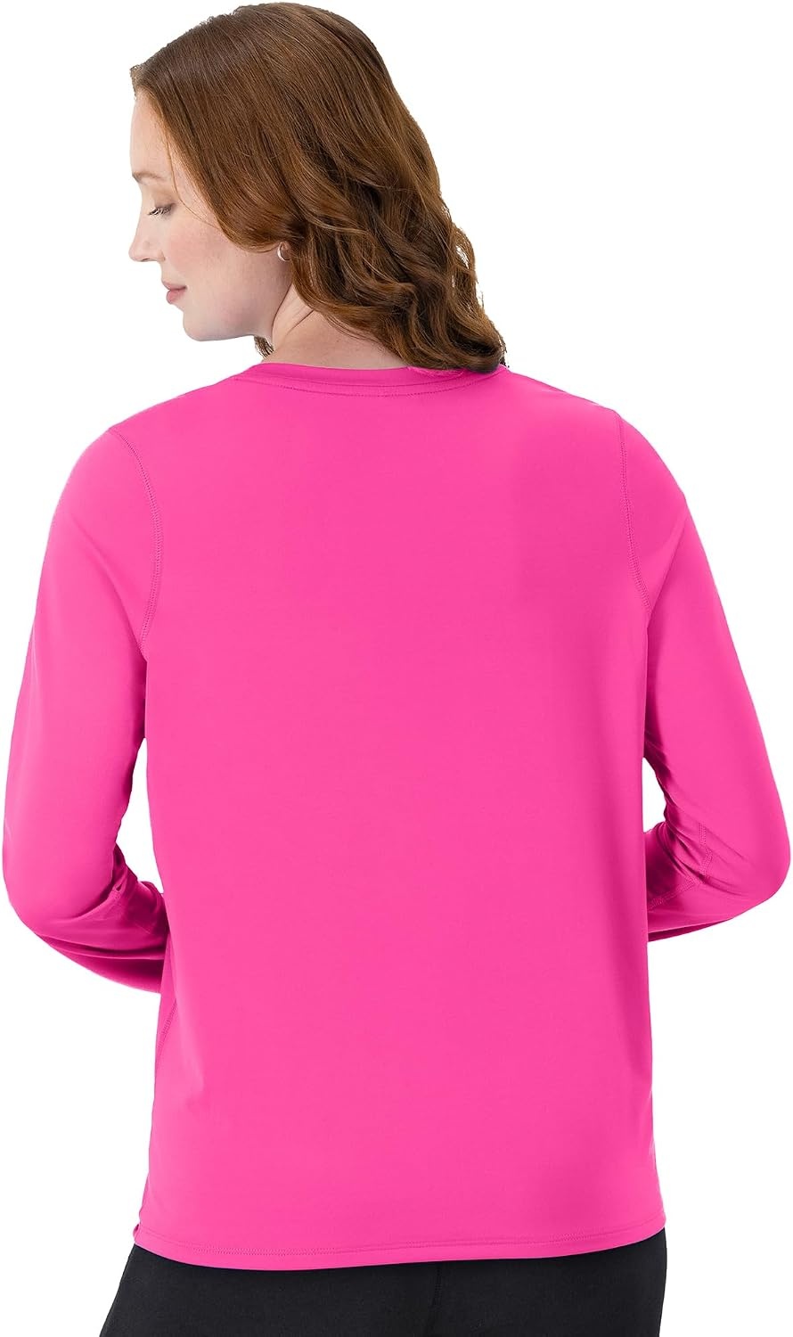 image:imageHanes Womens Sport Cool Dri Performance Long Sleeve TShirtWow Pink 1 Pack