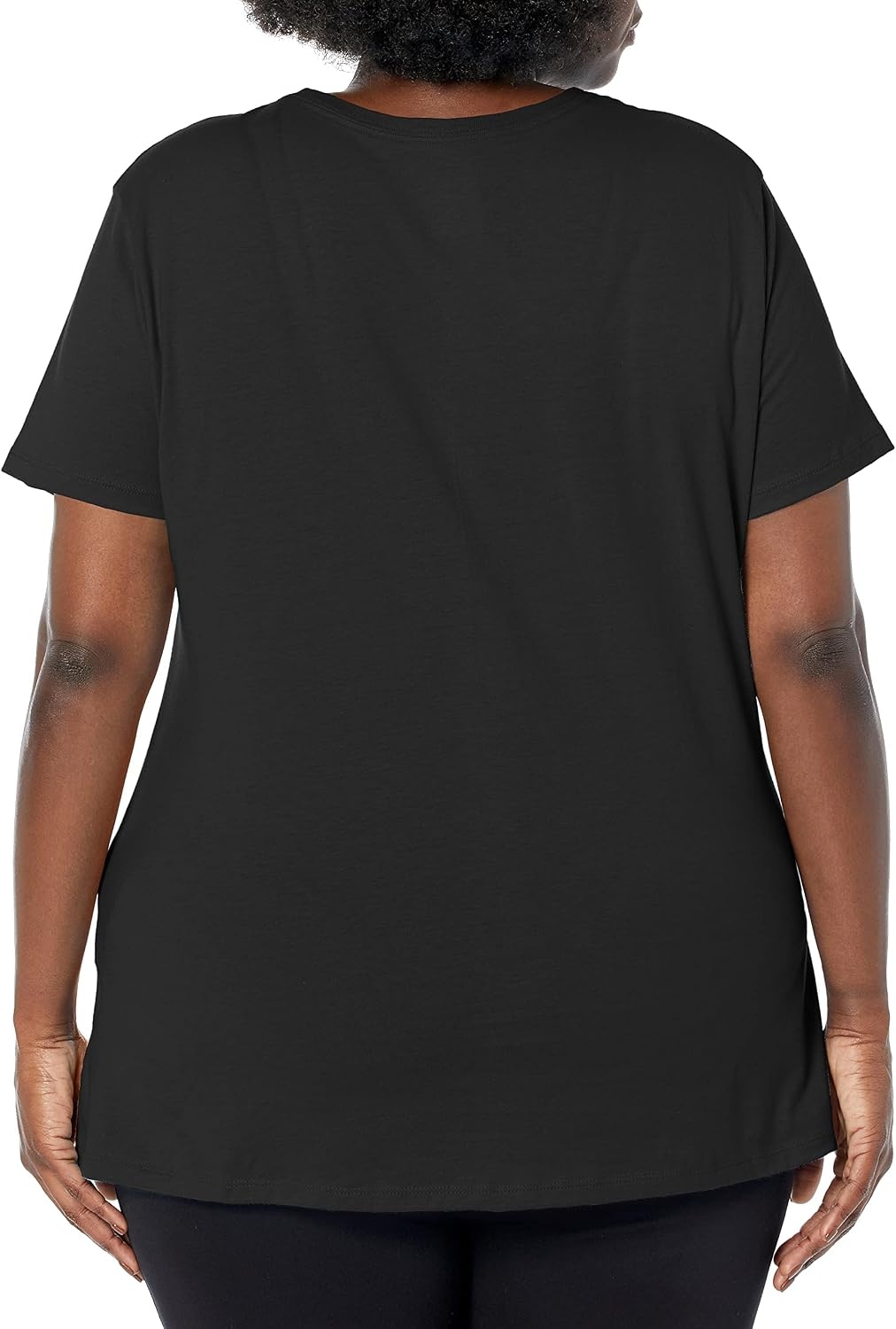 image:imageHanes Womens TShirt Just My Size Cotton Tee Plus Size TeeBlack