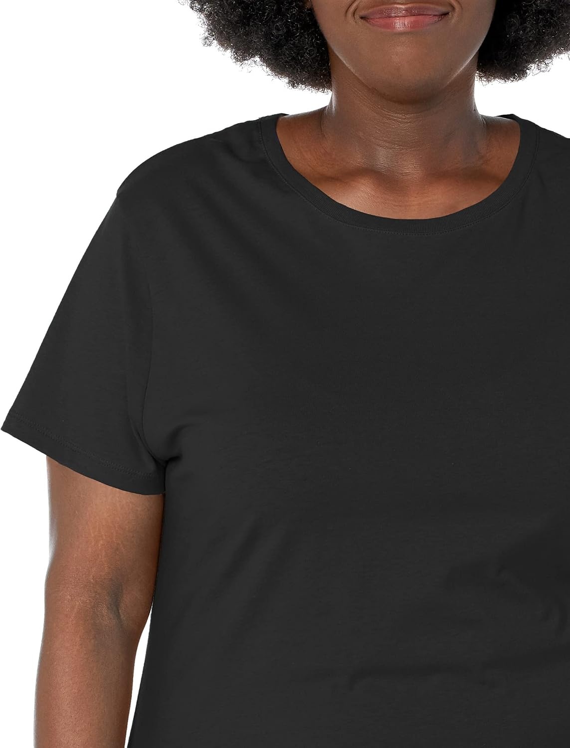 image:imageHanes Womens TShirt Just My Size Cotton Tee Plus Size TeeBlack