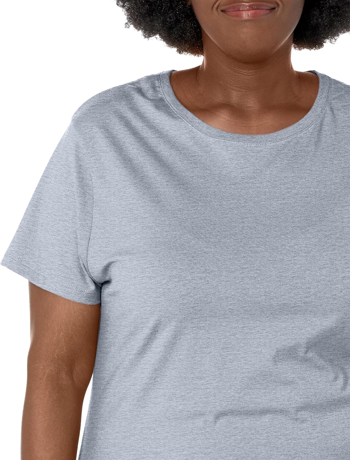 image:imageHanes Womens TShirt Just My Size Cotton Tee Plus Size TeeLight Steel