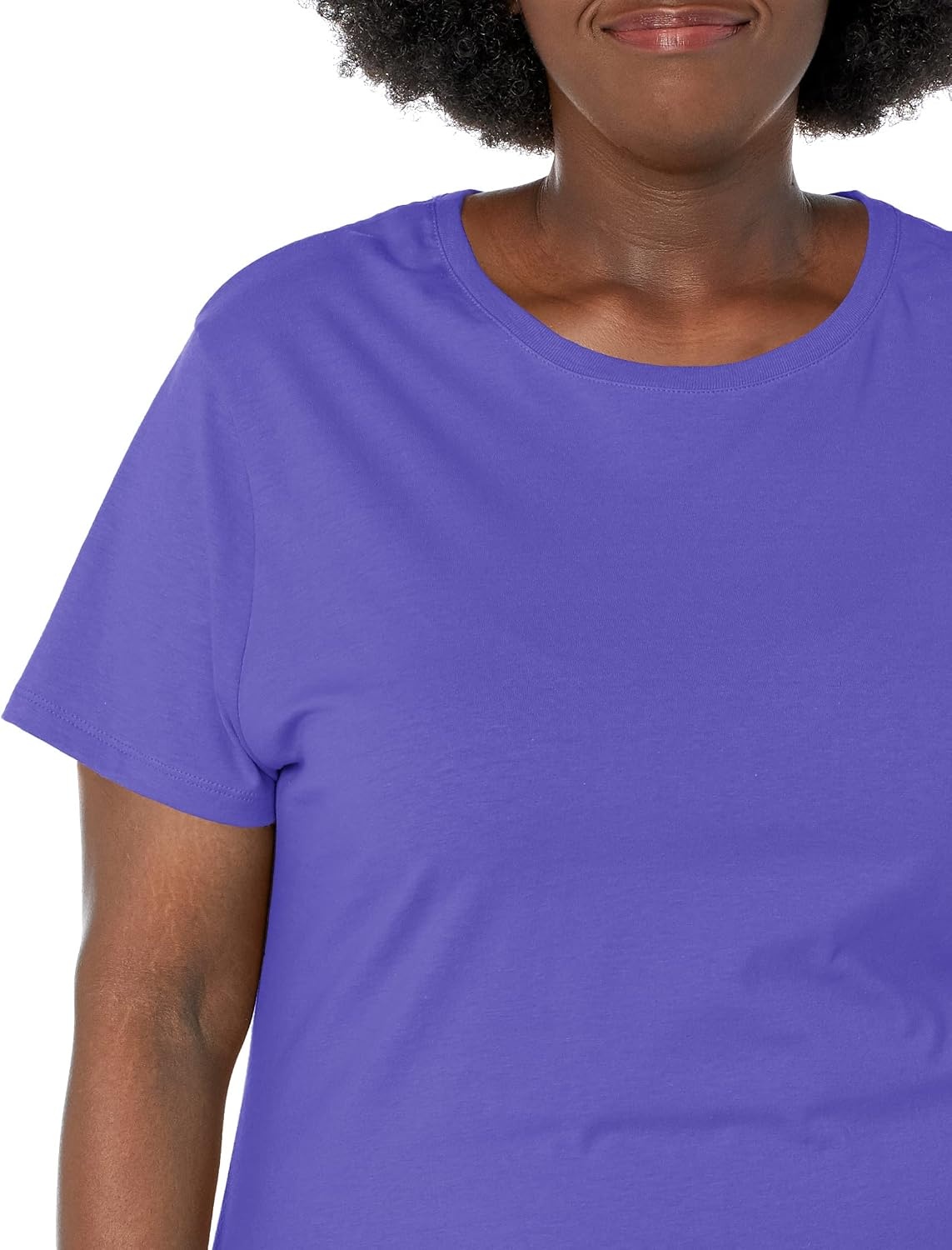 image:imageHanes Womens TShirt Just My Size Cotton Tee Plus Size TeePetal Purple