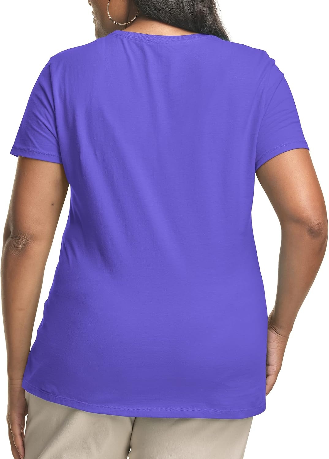 image:imageHanes Womens TShirt Just My Size Cotton Tee Plus Size TeePetal Purple